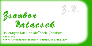 zsombor malacsek business card